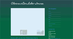 Desktop Screenshot of clearwaterlaketours.com